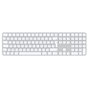 Apple Magic Keyboard met Touch ID en numeriek toetsenblok voor Mac-modellen met Apple silicon - Frans - Witte toetsen (USB-C)