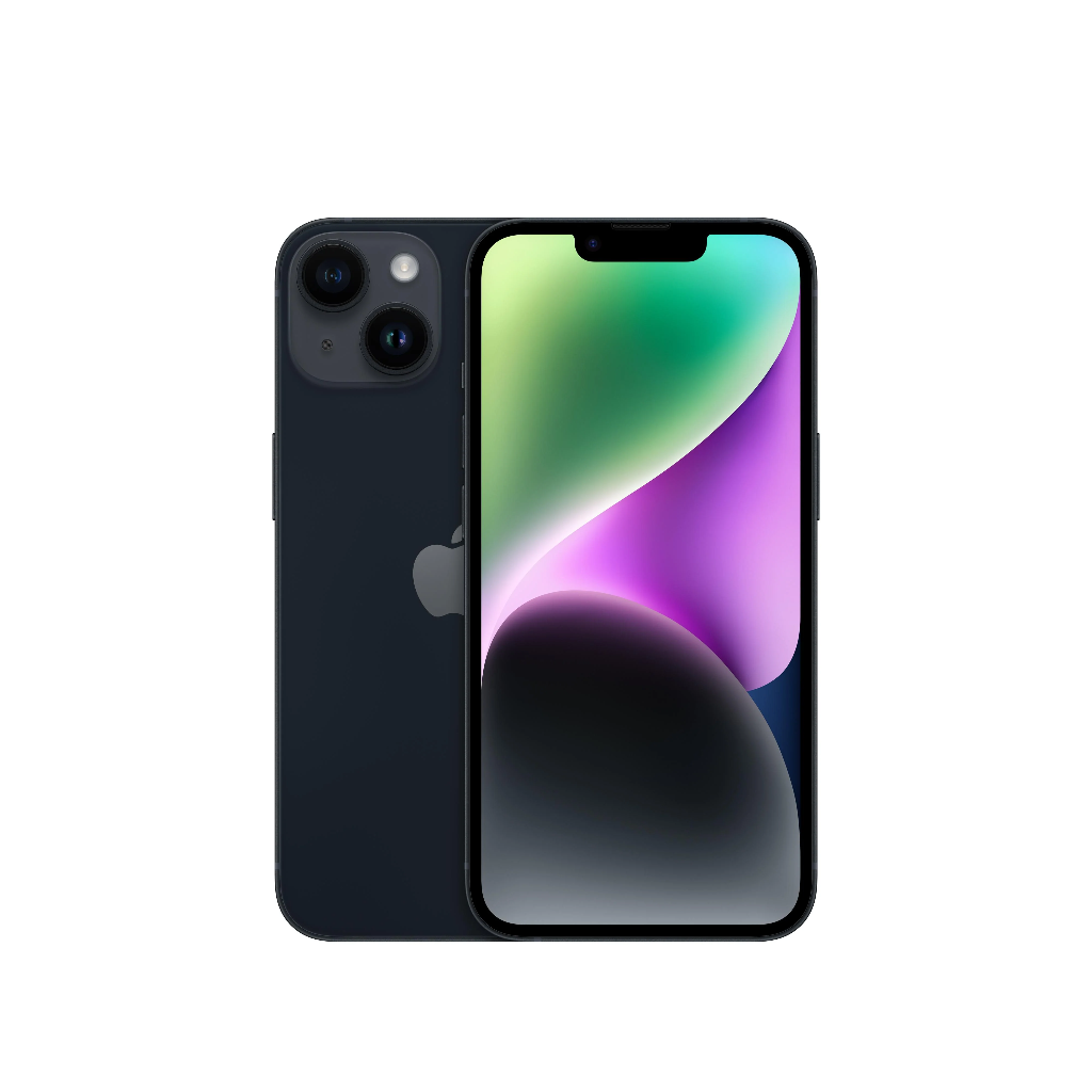 ⓚ Refurbished iPhone 14, 128 GB, Middernacht – Marge