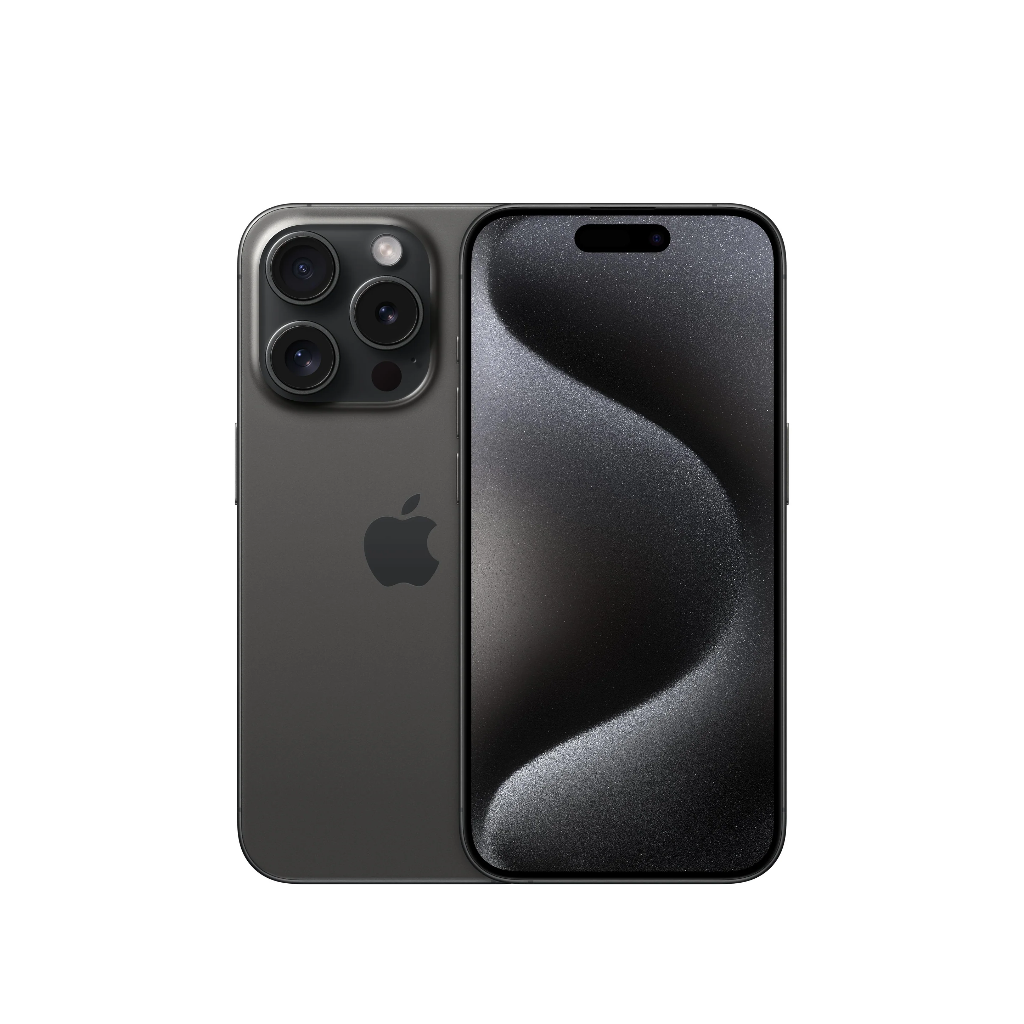 ⓚ Refurbished iPhone 15 Pro, 128 GB, Zwart titanium – Marge