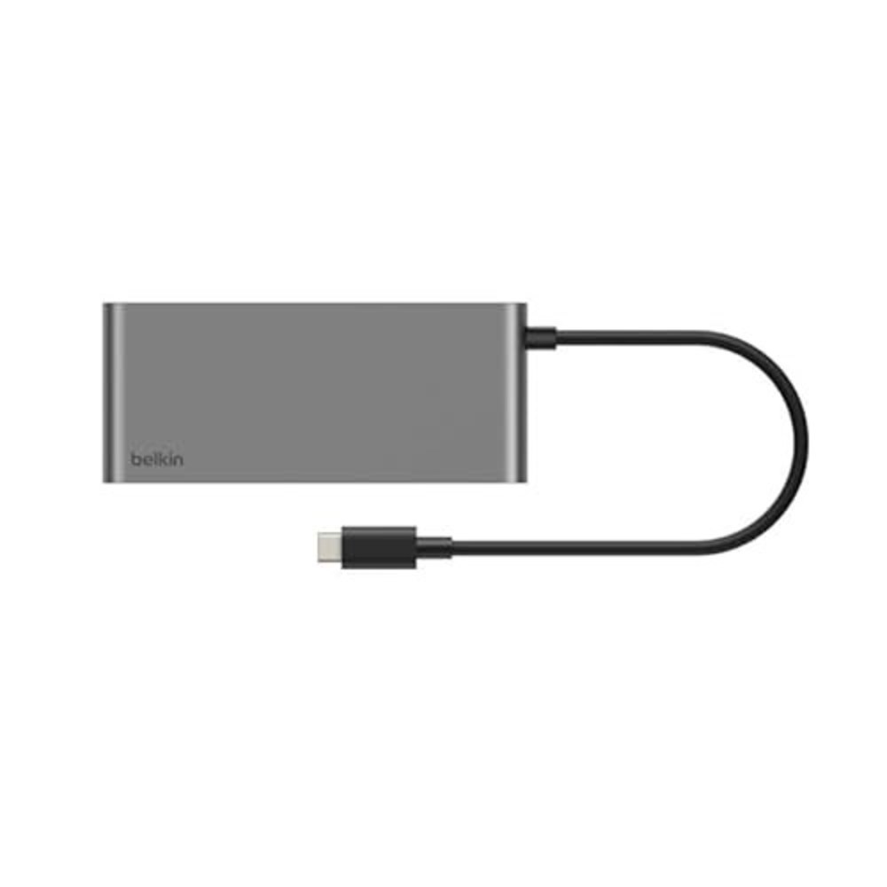 Belkin Connect 7-in-1 USB-C-hub (2x USB-C PD, 2x USB-A 3.0, 4K HDMI, 3,5 mm audio, SD en microSD)