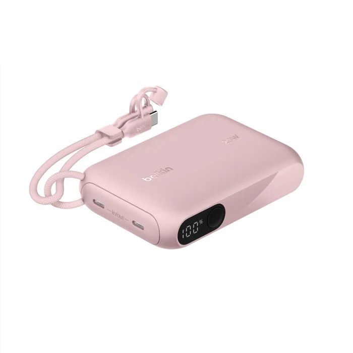 Belkin BoostCharge 10.000mAh-powerbank met display en verwijderbare kabel