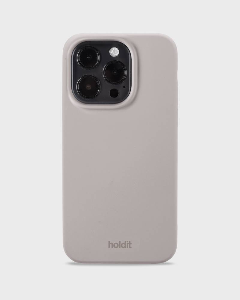 Holdit Silicone Case iPhone 14 Pro Taupe