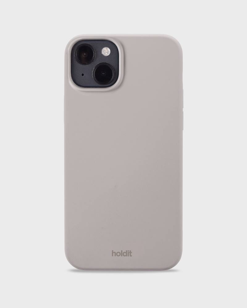 Holdit Silicone Case iPhone 15 Plus Taupe