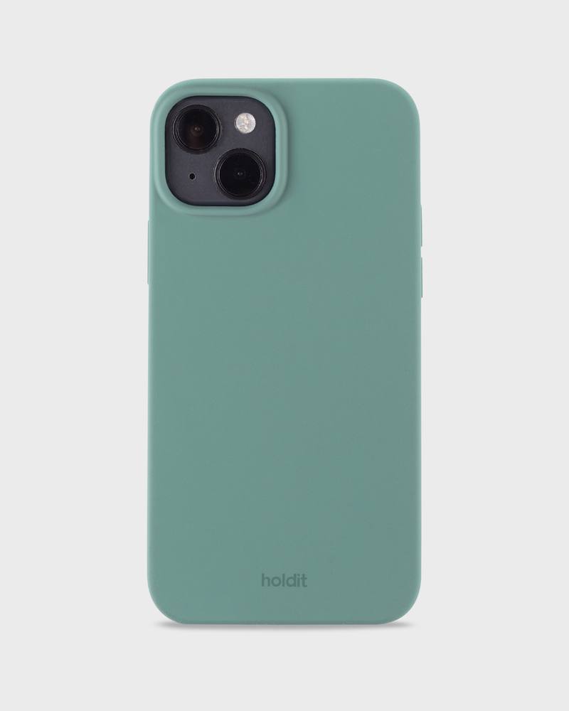 Holdit Silicone Case iPhone 15 Plus Moss Green