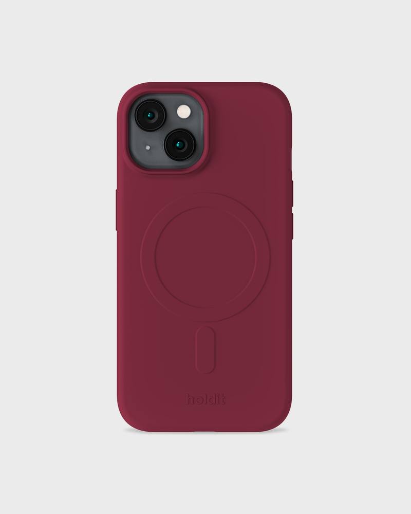 Holdit Soft Case MagSafe iPhone 17e/16e/15/14/13 Red Velvet