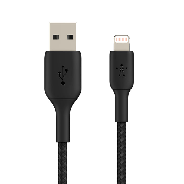 Belkin BoostCharge gevlochten Lightning/USB-A-kabel