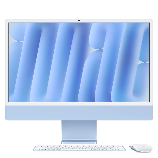 24-inch iMac met Retina 4,5K‑display: Apple M4-chip met 8‑core CPU en 8‑core GPU