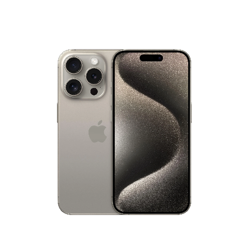 ⓚ Refurbished iPhone 15 Pro, 128 GB, Naturel titanium – Marge