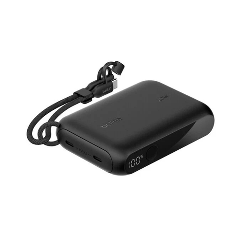 Belkin BoostCharge 10.000mAh-powerbank met display en verwijderbare kabel