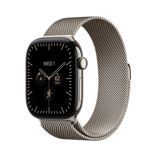Apple Watch Series 12 Titanium Milanees bandje